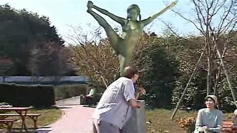 mosaic a living nude female japanese garden statue porn