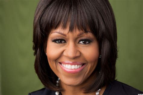 michelle obamas portrait   includes bangs  huffpost