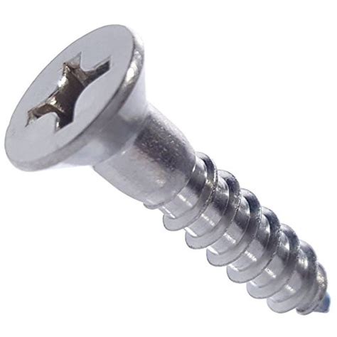 fastenerecom    phillips flat head wood screws stainless steel  qty