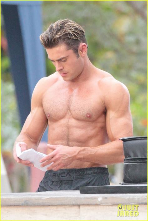 zac efron goes shirtless for tarzan like baywatch moment photo