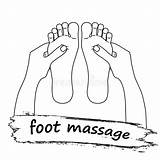 Voetmassage Piede Reflexology Massaggio Embleem Symbool Zegel Illustratie Mani Gambe Bollo Siluetta sketch template
