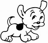 Puppies Colouring Clipart sketch template