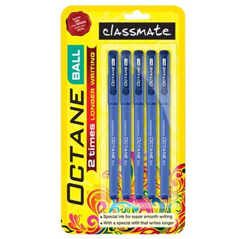 buy classmate ball pen blue octane blister pack 5 pcs online at best price bigbasket