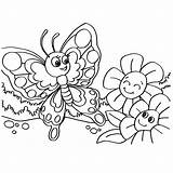 Kolorowanki Motylek Kwiaty Kolorowanka Motyle Kwiatki Farfalla Papillon Druku Butterflies Vectorstock Drukowania sketch template