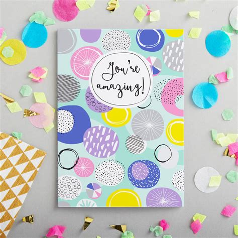 you re amazing greeting card by jessica hogarth