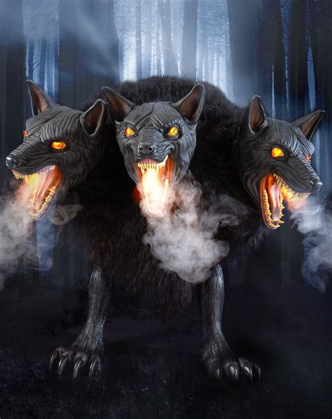 confirmed cerberus  headed dog animatronic returning  spirit halloween