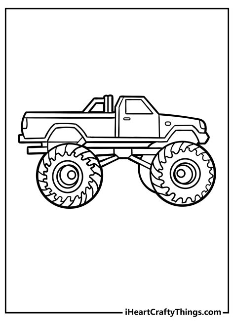 monster energy race trucks coloring pages