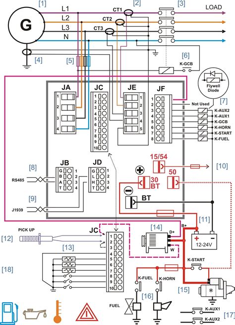 wiring diagram   generator transfer switch