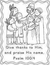 Thanksgiving Coloring Pages Christian Printable First Kids Preschool Bible Religious School Scripture Church Sheets Children Thanks Sunday Prayer Psalm Ccd sketch template