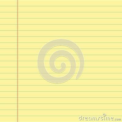 yellow lined paper stock photo image