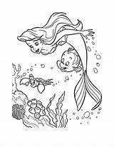 Mermaid Coloring Little Pages Disney Print Color Kids Animation Movies Coloriage Ariel Petite Sirene La Dans Beautiful Kb sketch template