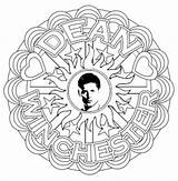 Supernatural Winchester Dean Pages Coloring Colouring Mandalas Drawing Grown Etsy Book Line Impala Getdrawings Sheets Instant Sold sketch template