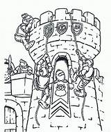 Coloring Castle Pages Coloriage Moyen Age Knights Kastelen Kingdom Choose Board Kids Médiéval Tr Kaynak Google sketch template