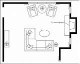 Plan Layout Room Floor Living Two Plans Drawing Family Traditional Updated Fireplace Tv Sectional Furniture Area Floorplan Livingroom Rooms Small sketch template