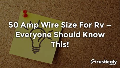 amp wire size  rv heres