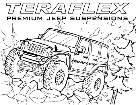 lifted truck coloring pages  getdrawings