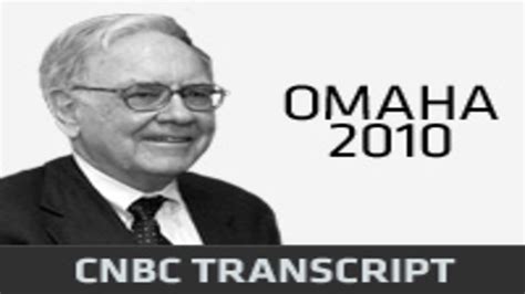 Cnbc Transcript And Video Warren Buffett On Goldman Sachs And U S