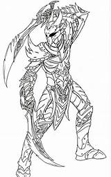 Daedric Skyrim Armor Drawing Coloring Pages Dragon Logo Sketch Template Colouring Choose Board Getdrawings sketch template