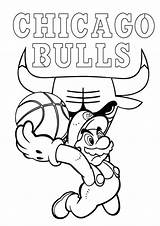Coloring Bulls Chicago Pages Mario Basketball Nba Logo Team Super Printable Lebron Playing James Color Para Colorear Print Skyline Warriors sketch template