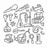 Doodles Icons Outlined Flask Doodle sketch template