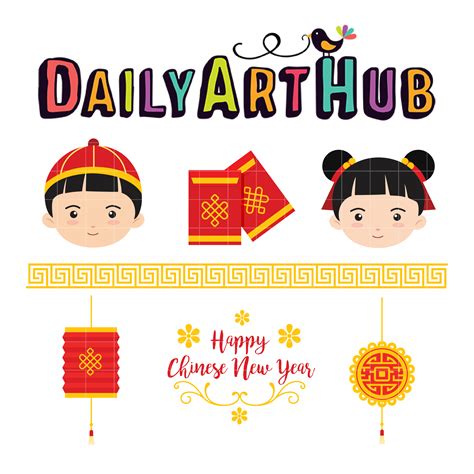 chinese  year clip art set daily art hub  clip art everyday