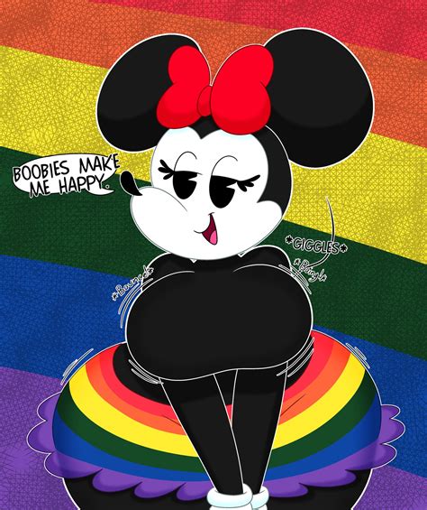 Rule 34 3barts Anthro Big Ass Big Breasts Disney Minnie Mouse Pride