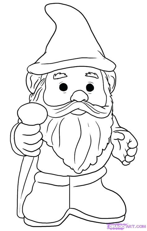 gnome coloring pages printable  getcoloringscom  printable