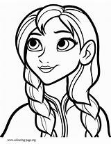 Coloring Frozen Pages Ana Color Para Kids Drawing Print Imprimir Characters Anna Elsa Disney Printable Princess Colorear Draw Colouring Book sketch template