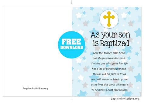 baptism printable card printable blank world