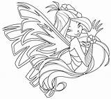 Sirenix Winx Flora sketch template