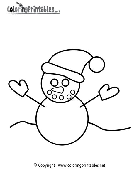 fun snowman coloring page   seasonal coloring printable