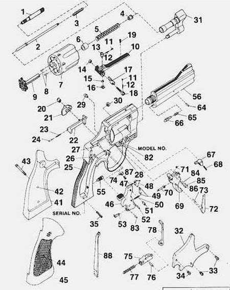 smith wesson revolver parts diagram ekerekizul