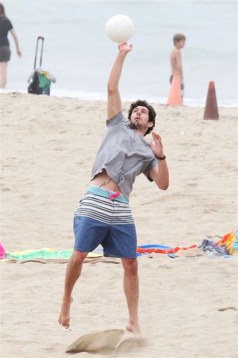 adam brody hits the beach for the league oh yes i am