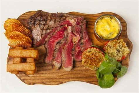 Char Grilled Scotch Rib Eye Steak With Pommes Frites And