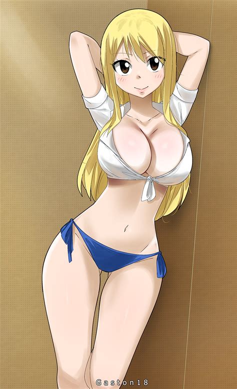 rule 34 big breasts blonde hair blue panties cleavage