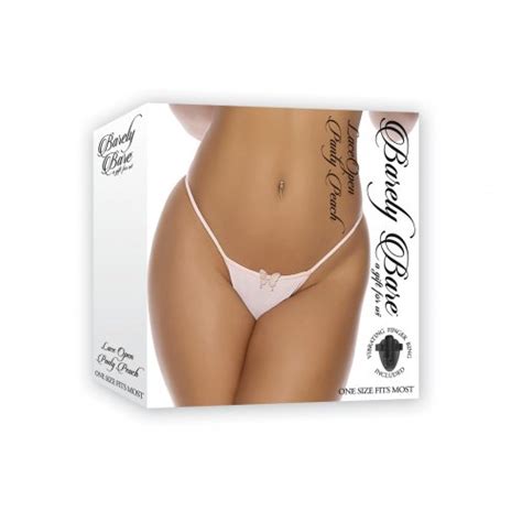 barely bare peach open lace panty one size sex toys and adult