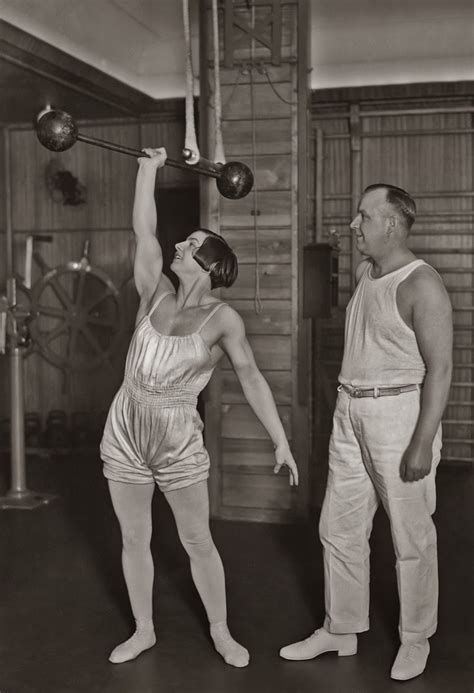 interesting vintage photographs show women working out in