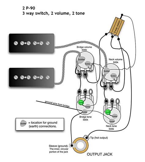 pickup wiring diagram gibson les paul jr gibson p pickup wiring luthier guitar bass guitar