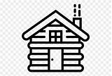 Cabin Log Coloring Clip Clipart sketch template