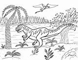 Ceratosaurus sketch template