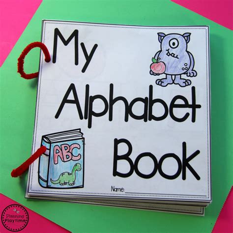 alphabet book  preschool  kindergarten etsy