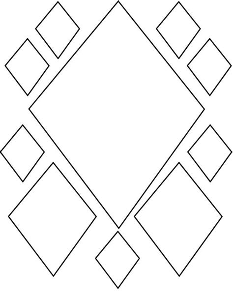 diamond shape pattern coloring pages kids play color