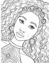 Coloring Pages African Book Girl Printable Colouring Color American Sheets Adult Girls Fashion Princess Books Boys Sheet Fashions Print Pdf sketch template