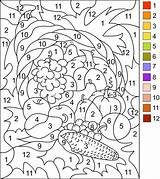 Color Number Printables Fruit Veggies Numbers Rocks Coloring sketch template