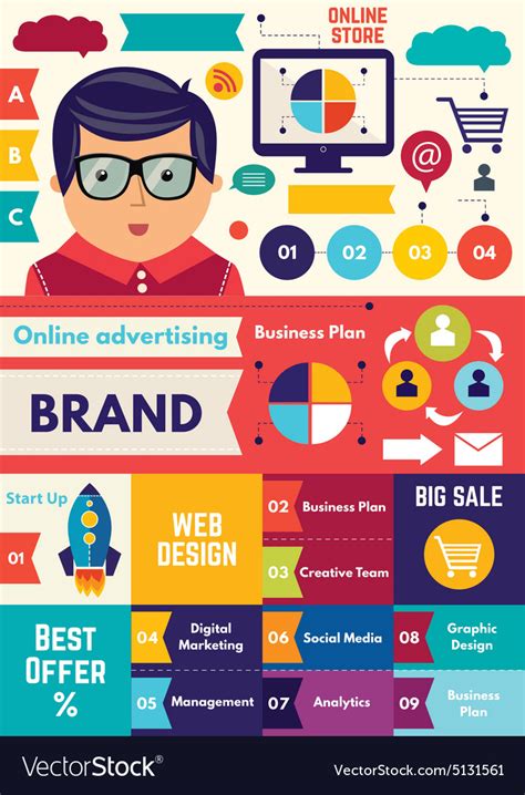 business strategy infographic royalty  vector image