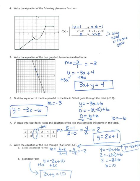 graphing systems  equations worksheet answer key workssheet list