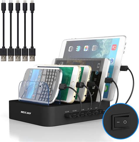 multi device charging station mstjry usb charging dock switch cell