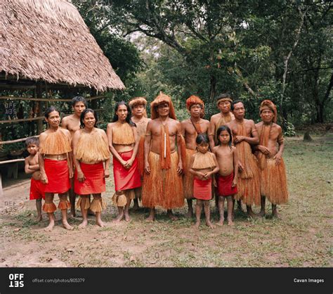 october   peru amazon rainforest south america latin america portrait   tribal