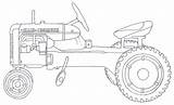Tractor Allis Chalmers Wd Pedal sketch template