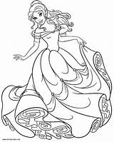 Coloringtop Misiek Cinderella Prinzessin Crayola sketch template